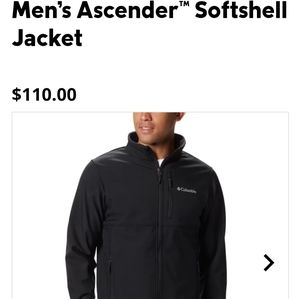 Men's Columbia Ascender jacket Size medium
